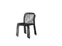 Billede af &Tradition Thorvald SC94 Space Copenhagen Outdoor Side Chair SH: 45,9 cm - Warm Black