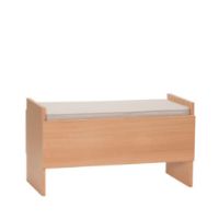 Billede af Hübsch Forma Bench L: 85 cm - Sand/Natural  