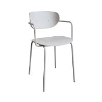 Billede af Hübsch Arch Dining Chair SH: 47 cm - Light Grey 