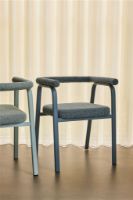 Billede af Hübsch Ecto Dining Chair SH: 50 cm - Grey FORUDBESTIL: JUNI 2024