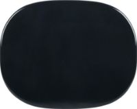 Billede af GUBI Carmel Coffee Table 87,5x70 cm - Midnight Black/Black Semi Matt