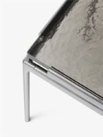 Billede af &Tradition Sett LN12 Coffee Table 140x60 cm - Dark Chrome Frame/Smoked Cast Glass