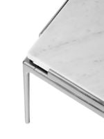Billede af &Tradition Sett LN12 Coffee Table 140x60 cm - Dark Chrome Frame/Bianco Carrara Marble