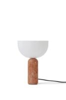 Billede af New Works Kizu Table Lamp Ø: 25 cm - Breccia Pernice Marble / White Acrylic