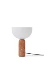 Billede af New Works Kizu Table Lamp Ø: 25 cm - Breccia Pernice Marble / White Acrylic