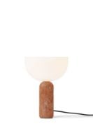 Billede af New Works Kizu Table Lamp Ø: 25 cm - Breccia Pernice Marble / White Acrylic