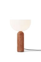 Billede af New Works Kizu Table Lamp Ø: 30 cm - Breccia Pernice Marble / White Acrylic