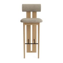 Billede af NORR11 Hippo Bar Chair SH: 75 cm - Natural Oak/Barnum 03