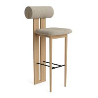 Billede af NORR11 Hippo Bar Chair SH: 75 cm - Natural Oak/Barnum 03