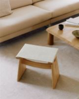 Billede af Fredericia Furniture Seto Stool SH: 43 cm - Natur Canvas/Eg Lys Olie