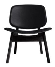 Billede af Ro Collection Pandora Lounge Sæde- og Rygpolstret SH: 39,1 cm - Black Lacquered Oak/Standard Black