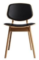 Billede af Ro Collection Pandora Spisebordsstol Sæde- og rygpolstret SH: 44,4 cm - Oiled Oak/Sandard Black