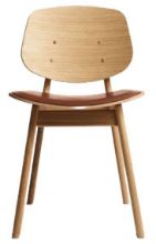Billede af Ro Collection Pandora Spisebordsstol Sædepolstret SH: 44,4 cm - Oiled Oak/Supreme Cognac