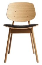 Billede af Ro Collection Pandora Spisebordsstol Sædepolstret SH: 44,4 cm - Oiled Oak/Supreme Dark Chocolate