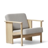 Billede af Form & Refine Block Lounge Chair SH: 39 cm - White Oak/Grain
