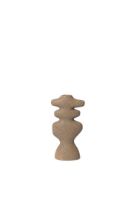 Billede af Ferm Living Yara Candle Holder Large H: 19,5 cm - Dark Sand 