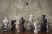 Billede af Ferm Living Yara Vase Small H: 24 cm - Grey Pumice