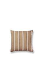 Billede af Ferm Living Brown Cotton Cushion 50x50 cm - Stripe 
