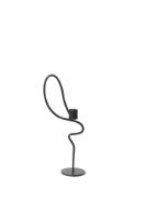 Billede af Ferm Living Valse Candle Holder High H: 28 cm - Black 
