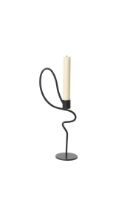 Billede af Ferm Living Valse Candle Holder High H: 28 cm - Black 