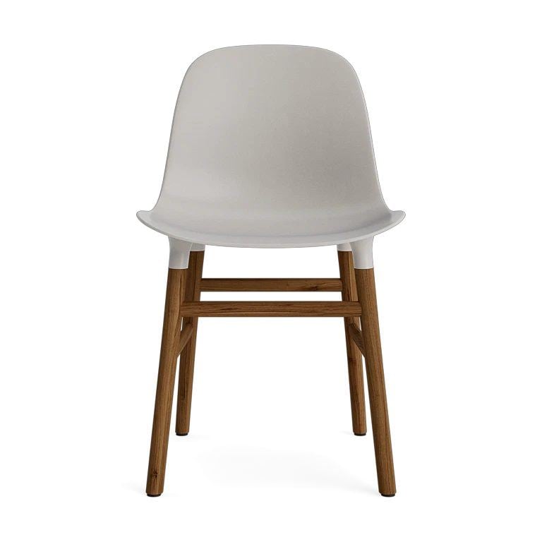 Billede af Normann Copenhagen Form Stol SH: 44cm - Valnød/Lysegrå