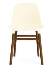 Billede af Normann Copenhagen Form Stol SH: 44cm - Valnød/Cream