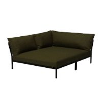 Billede af HOUE Level 2 Cozy Corner Lounge Sofa Left 173,5x139 cm - Dark Grey/Leaf