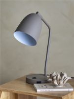 Billede af Bloomingville Lemar Bordlampe H: 37 cm - Grå/Metalj