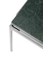 Billede af &Tradition Sett LN11 Side Table 40x40 cm - Dark Chrome Frame/Verde Guatemala Marble