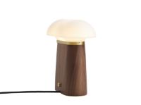 Billede af Woud Nova Bordlampe 27x13 cm - Valnød/Opal 