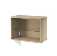 Billede af String Furniture Display Cabinet With Swing Glass Door 58x42 cm - Ash