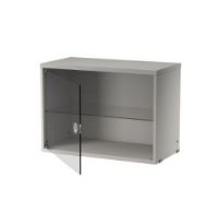 Billede af String Furniture Display Cabinet With Swing Glass Door 58x42 cm - Grey