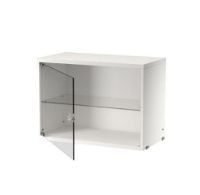 Billede af String Furniture Display Cabinet With Swing Glass Door 58x42 cm - White