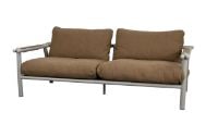 Billede af Cane-line Outdoor Sticks 2-Seater Sofa B: 194 cm - Taupe/Umber Brown