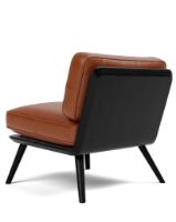 Billede af Fredericia Furniture 1711 Spine Lounge Suite Chair Petit - Læder Cera/Ask