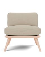 Billede af Fredericia Furniture 1711 Spine Lounge Suite Chair Petit - Grand Linen/Eg
