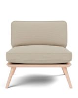 Billede af Fredericia Furniture 1710 Spine Lounge Suite Chair - Grand Linen/Eg