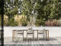 Billede af Vipp 719 Outdoor Open-Air Table + Open-Air 711 Chair Havemøbelsæt - Ceramic/Beige