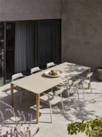 Billede af Vipp 719 Outdoor Open-Air Table + Open-Air 711 Chair Havemøbelsæt - Ceramic/Beige