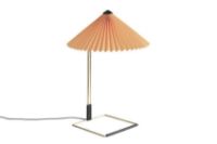 Billede af HAY Matin Table Lamp 380 Large Ø: 38 cm - Peach/Polished Brass