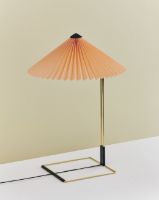 Billede af HAY Matin Table Lamp 380 Large Ø: 38 cm - Peach/Polished Brass