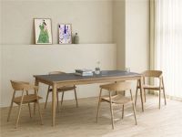 Billede af Andersen Furniture T3 Bord L: 200 cm - Fenix Laminat Griego Londra/Hvidpigmenteret Matlakeret Egminat/Eg