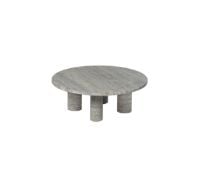 Billede af Blomus Volos Coffee Table L Round Ø: 75 cm - Silver Travertine