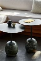 Billede af &Tradition Lato Coffee Table LN8 Ø: 40 cm - Deep Green Steel/Verde Alpi Marble