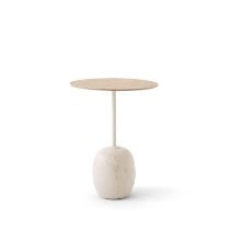 Billede af &Tradition Lato Coffee Table LN8 Ø: 40 cm - Lacquered Oak / Crema Diva Marble 