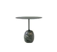 Billede af &Tradition Lato Coffee Table LN9 Ø: 50 cm - Deep Green Steel/Verde Alpi Marble 