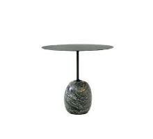 Billede af &Tradition Lato Coffee Table LN9 Ø: 50 cm - Deep Green Steel/Verde Alpi Marble 