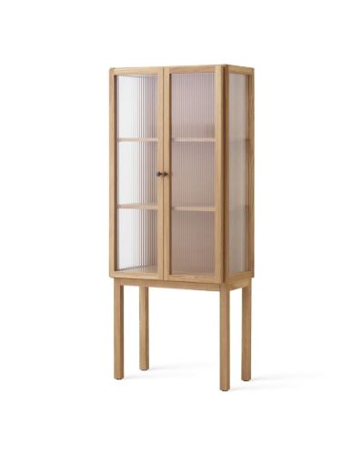 Audo Copenhagen Curiosity Cabinet Tall - Glas / Solid Oak