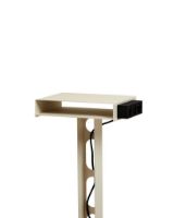 Billede af Pedestal Sidekick Table H: 58,5 cm - Pearl