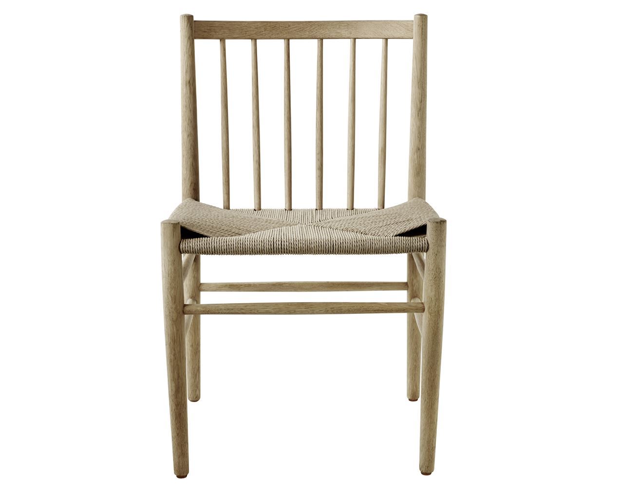 Billede af FDB Møbler J80 Jørgen Bækmark Stol  -  Lakeret Eg Natur/Flet 